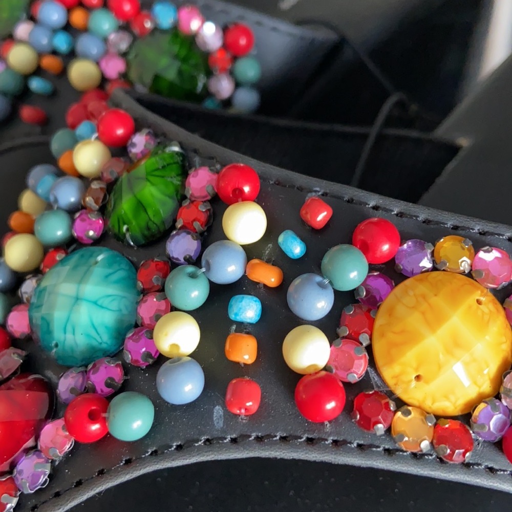 🩴 Multi color beaded sandals 🩴